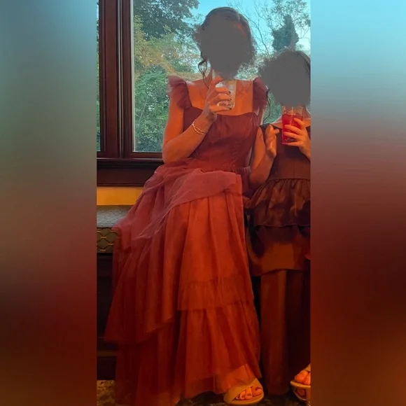 Revelry Tulle Poppy, Size 2, Cinnamon Rose - Picture 4 of 4